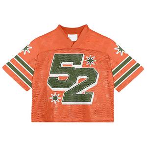 Camisetas de rugby americano de alta calidad personalizadas, ropa de calle de malla transpirable de gran tamaño, ropa de fútbol americano de talla grande - Product Image 1