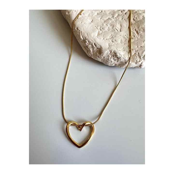 Heart Detailed Vip Necklace