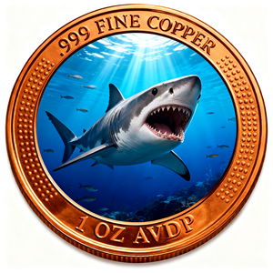Moneda de cobre personalizada de 1 onza, diseño interior impreso UV con marco de alto relieve, colección de animales, orca redonda, directamente de fábrica. - Product Image 3