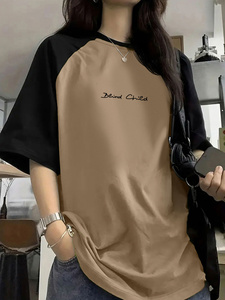 เสื้อยืดแฟชั่นฤดูร้อนสำหรับผู้หญิงเสื้อยืดพิมพ์ลายการ์ตูนสีดำกราฟิกสำหรับเด็กผู้หญิง - Product Image 2