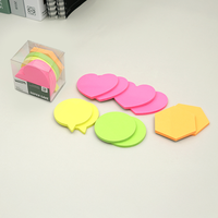 [HansolMTS] Bloc-notes collant de couleurs mélangées 7 styles de surface d'écriture lisse avec adhésif propre pour une utilisation par planificateur