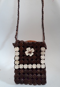 Bolso de cáscara de coco Natural, cartera, accesorios de moda, tamaño personalizado, hecho a mano - Product Image 5