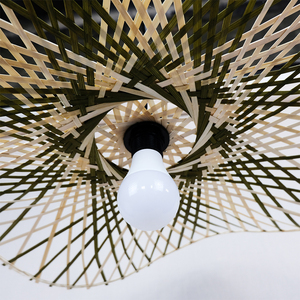 โคมไฟระย้าไม้ไผ่แบบทำมือทันสมัยโป๊ะไม้ไผ่ธรรมชาติสำหรับตกแต่งบ้านศิลปะเพดานพร้อมสำหรับร้านกาแฟห้องชาสินค้าส่งออกจำนวนมาก - Product Image 5