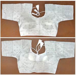 Blouse de créateur avec séquence lourde et fil, Jari Work - Product Image 2