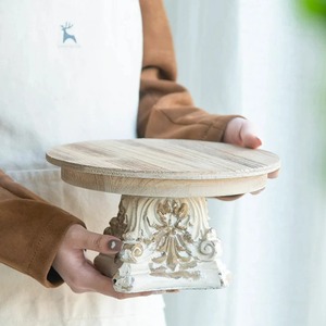 Modern Style <b>Cake</b> <b>Stand</b> Latest Design Folding Event Table Top Decoration Natural Colour Standard Quality <b>Wood</b> for <b>Cake</b> Tools - Product Image 1