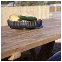 Table rectangulaire en bois de teck de récupération de qualité supérieure couleur bois naturel pour meubles de salle à manger ou d'hôtel/villa à la maison
