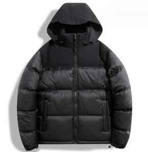 Chaqueta Casual de Invierno para Hombre, con Capucha, Impermeable, Cortavientos, Transpirable, con Cuello Alto y Logotipo Personalizado en la Parte Delantera, de Algodón Largo - Product Image 1