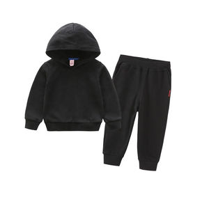 Conjunto de chándal apilado para niños de alta calidad con capucha de moda y pantalones Jogger para comodidad y estilo diario - Product Image 3