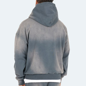 Sweat-shirt vintage pour homme, délavé au soleil, finition délavée, manches longues, pull-over, conçu pour la mode décontractée de rue, chaleur, confort et usage quotidien - Product Image 2