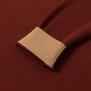 Camiseta Casual de Manga Larga con Cuello Alto para Hombre, Estilo Nuevo de Otoño e Invierno, Color Puro, Cálida, Gruesa, de Punto, Tipo Polo - Product Image 6