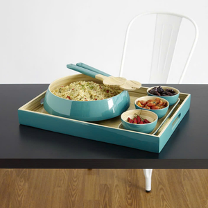 Bol mélangeur en bambou avec surface lisse et finition naturelle Bol de cuisine fait main pour servir de la salade ou des fruits - Product Image 3