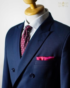 Trajes de negocios de lana 100% para hombre MTM, chaqueta a medida de 3 piezas estilo novio, pantalones, Frente plisado de un solo pecho, entrega de abril de 2025 - Product Image 3