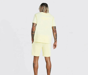 Vente en gros de deux pièces d'été à la mode pour hommes ensemble de survêtements ensemble de t-shirts et de shorts pour hommes - Product Image 6