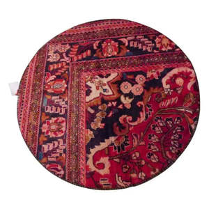 Tapis persan noué à la main en laine et coton naturels 110 x 110 cm Pan315 - Product Image 1