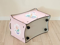 Boîte de rangement de jouets en bois pour enfants, boîte de rangement de jouets en bois avec couvercle, boîte de jouets en bois avec roues, bac à jouets pour enfants, organisateur de chambre d'enfants