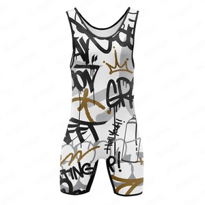 Wrestling Singlets Mens Power Lift Levantamiento de pesas Hombres Singlet Wrestling Suit - Product Image 3