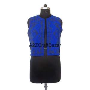 Chaqueta Bomber de Diseño para Mujer, Estampada Suzani, Tejida y Bordada, de Algodón, Manga Regular, Largo Regular, para Fiestas de Invierno, Hecha a Mano - Product Image 1