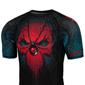 Chemise de compression personnalisée à manches courtes Logo de surf Mma Bjj Rashguards Jiu Jitsu sublimés - Product Image 4