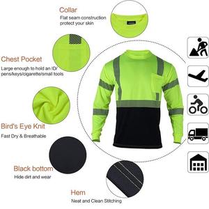 Camisas de Seguridad de Alta Visibilidad con Protección Solar, Uniformes de Trabajo de Manga Larga - Product Image 3