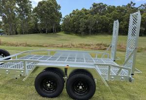 Gal TILTING <b>PLANT</b> TRAILER 10x5 Steel Double Aluminium Car Trailer LED <b>Lights</b> Hot Dipped Galvanized Deck 2001-3000kg Payload - Product Image 3