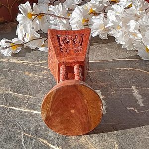 Precio barato elegante forma de cono de carbón quemador de incienso de madera receptor de cenizas soporte de incienso de madera para el hogar fragancia de Ramadán - Product Image 3