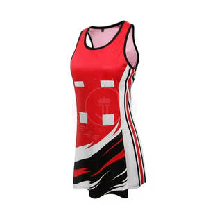 Uniforme de Netball para Mujer de Primera Calidad, Color Sólido, 100% Poliéster, Ligero, de Secado Rápido, Transpirable, Servicio OEM Personalizado - Product Image 3