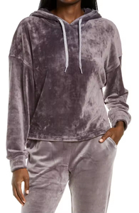 OEM Factory's New Fashion Heavy Weight 100% Cotton Velour Hoodie para hombres y niños Bordado Invierno Oversized Velvet Hoodies - Product Image 2