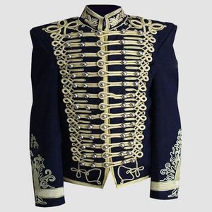 Chaqueta Azul Marino con Trenzas Doradas de Húsar para Hombre - Product Image 1