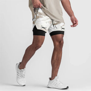 PromotionNew Custom Casual Training 2 en 1 Jogger Athlétique Boxe Gym Workout Sports Running Mesh Basketball Shorts pour hommes - Product Image 4