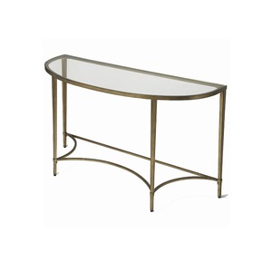 Mesa auxiliar decorativa para restaurante y cafetería con tapa de cristal, mesa de metal con forma personalizada, mesa de centro usada para el hogar, hotel y restaurante - Product Image 5