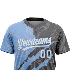 เสื้อเบสบอล/ซอฟต์บอล ระบายอากาศ แห้งเร็ว สำหรับกีฬา ฝึกซ้อม รับผลิตจำนวนมาก สั่งทำโลโก้ได้ สำหรับผู้ชาย - Product Image 4