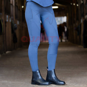 Collants d'équitation performants pour femmes Matériau respirant à séchage rapide Coupe confortable Taille haute avec conception de poignée complète à vendre - Product Image 3