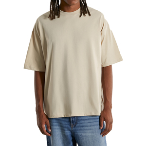 2025 New Wholesale Men's 100% Cotton T-Shirt Boxy Fit 220gsm Heavy <b>Weight</b> Custom Logo Print O-Neck High Quality <b>Blank</b> Shirts - Product Image 1