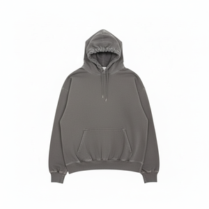 Sweat-shirts vintage personnalisés 500 g/m² coupe classique en molleton brodé, sérigraphie vieillie, fermeture éclair, motif graphique, grammage lourd - Product Image 4