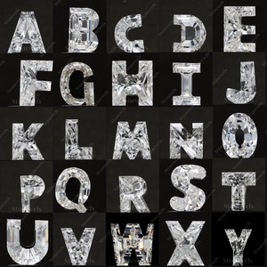 Stonewels IGI pour diamant synthétique cultivé en laboratoire certifié 9,5 mm, couleur E fantaisie, forme lettre K, provenant du Gujarat, pour la fabrication de bijoux - Product Image 3