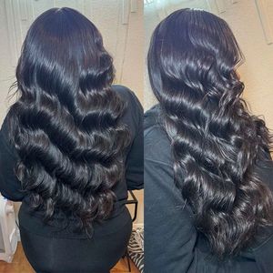 Extensiones de cabello humano sin procesar Remy virgen, extensiones de cabello humano ondulado natural sedoso, trama ondulada con acabado brillante, venta al por mayor - Product Image 4