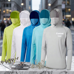 Unisex UV Protection Plus Size Printed Long Sleeve <b>Hoodie</b> <b>Lightweight</b> Breathable Quick Dry Polyester Pullover Top for Fishing - Product Image 3