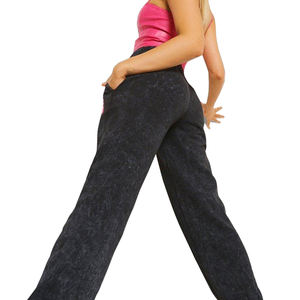 Pantalones Jogger de Invierno Personalizables de Estilo Hip Hop para Mujer, con Encaje, Lavado Ácido, Bolsillos Laterales, Mezcla de Algodón/Poliéster, Ropa Urbana - Product Image 5