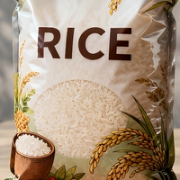 Sacs à riz Rinpac personnalisés en gros, imprimés numériquement, robustes, thermoscellables, de 0,3 mm, résistants aux perforations, pour l'emballage du riz
