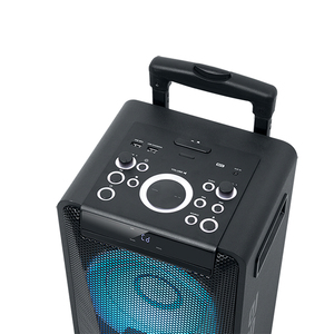 Enceinte portable sans fil ODM pour fêtes avec lecteur CD, lumières LED RGB, machine de karaoké pour événements en extérieur et en intérieur, prise auxiliaire - Product Image 3