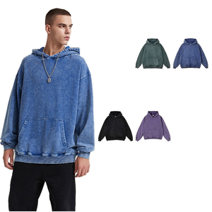 Ropa de calle personalizada para hombre en blanco OEM Logo Sudadera con capucha personalizada 100% algodón Vintage sudaderas con capucha al por mayor - Product Image 4