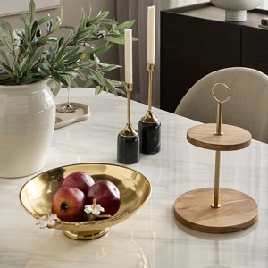 Adorable <b>Black</b> <b>Candle</b> <b>Holder</b> Stylish Decorative Table Accent Modern Centerpiece for Living Room Bedroom and Dining - Product Image 4