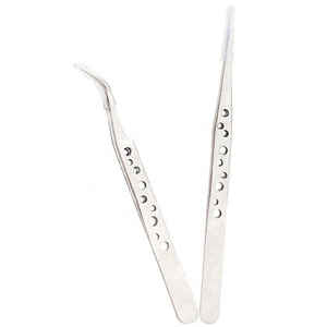 Pinzas para pestañas de acero inoxidable de alta calidad, aplicador de Punta puntiaguda, nueva herramienta de belleza - Product Image 5