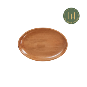 Ensemble d'assiettes à manger ovales en bois écologiques Nouveau design pour la cuisine Décoration intérieure Fêtes Mariages Occasions pour enfants - Product Image 1