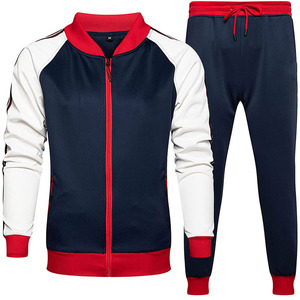 Survêtement de sport personnalisé avec logo, survêtement décontracté, coupe ajustée, polyester, survêtement pour homme avec design et logo personnalisés - Product Image 1