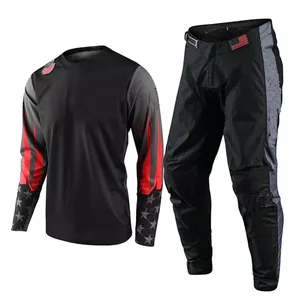Diseño personalizado Unisex Motocross Trajes Motocicleta Auto Racing Wear Transpirable Durable Riding Set Sublimación Imprimir - Product Image 6
