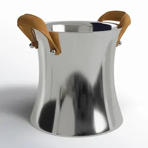 Cubitera de Hielo Negra Mate de Alta Gama, Modelo de Tendencia Global Hecho a Mano, con Asas de Pared, Cubitera Premium con Base Pulida, Zahid exports - Product Image 4