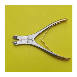 Cortador de Alambres TC de Doble Acción de 9'' con Recubrimiento Dorado, Instrumentos Quirúrgicos de Acero Inoxidable Alemán, Ortopédicos, de Surgiright - Product Image 1