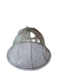 Cubierta para Alimentos Hecha a Mano de Hierro con Bandeja de Servicio, Tela Moderna a Rayas Blancas y Negras, Accesorio Decorativo para Cocina y Comedor - Product Image 3