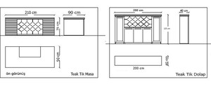 Ensemble de bureau de direction en cuir matelassé motif teck de luxe 2026 pour l'exportation d'entreprise - Product Image 2